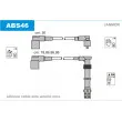 JANMOR ABS46 - Kit de câbles d'allumage
