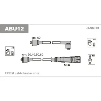 Kit de câbles d'allumage JANMOR OEM ABU58