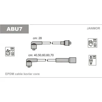 Kit de câbles d'allumage JANMOR OEM 321998031A