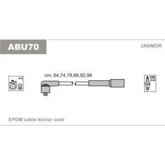 Kit de câbles d'allumage JANMOR OEM 021905409T