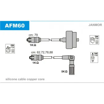 Kit de câbles d'allumage EFI AUTOMOTIVE 4038