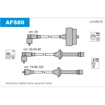 Kit de câbles d'allumage JANMOR OEM 60569352