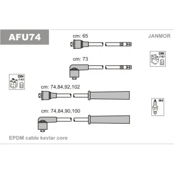 Kit de câbles d'allumage EFI AUTOMOTIVE 7102