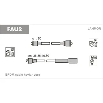 Kit de câbles d'allumage FACET 4.8386