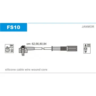 Kit de câbles d'allumage JANMOR FS10