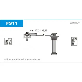 Kit de câbles d'allumage JANMOR FS11