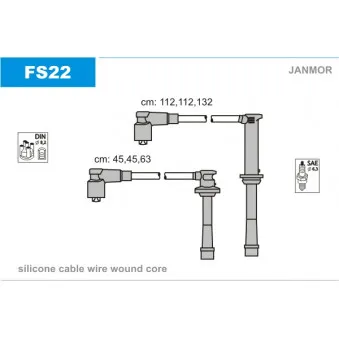 Kit de câbles d'allumage JANMOR OEM ZE2818140