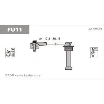 Kit de câbles d'allumage JANMOR FU11