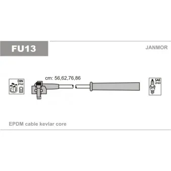 Kit de câbles d'allumage JANMOR FU13