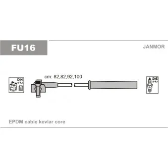 JANMOR FU16 - Kit de câbles d'allumage