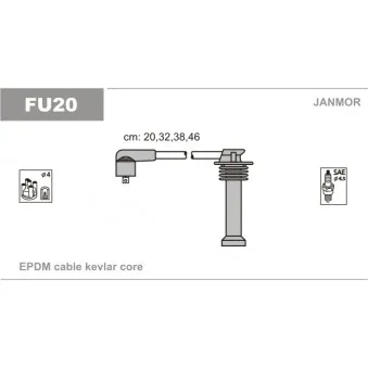Kit de câbles d'allumage JANMOR FU20