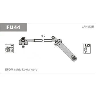 JANMOR FU44 - Kit de câbles d'allumage