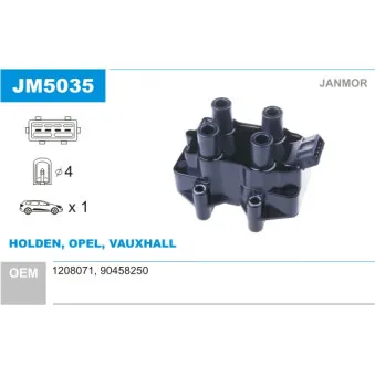 Bobine d'allumage JANMOR OEM 1208071