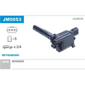 Bobine d'allumage JANMOR OEM MD362903