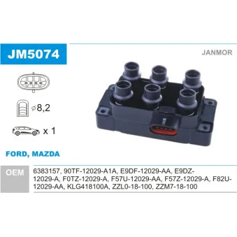 Bobine d'allumage JANMOR OEM ZZL018100