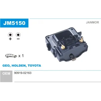 JANMOR JM5150 - Bobine d'allumage