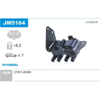 Bobine d'allumage JANMOR OEM 2730126080