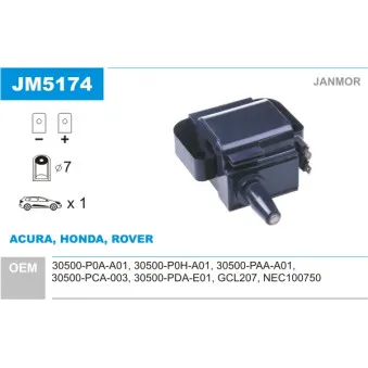 Bobine d'allumage JANMOR OEM GCL207
