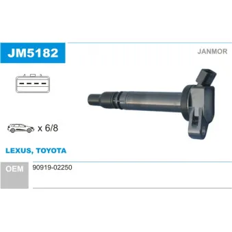 Bobine d'allumage JANMOR OEM 9091902250