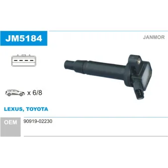Bobine d'allumage JANMOR OEM 9091902230