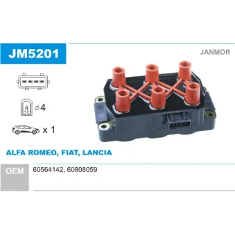 JANMOR JM5201 - Bobine d'allumage
