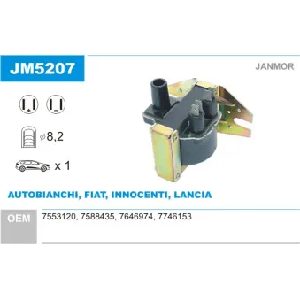 JANMOR JM5207 - Bobine d'allumage
