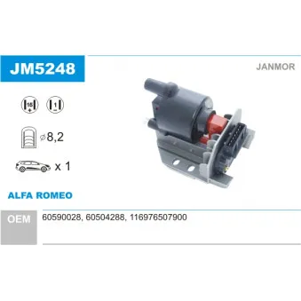 JANMOR JM5248 - Bobine d'allumage