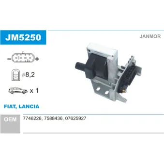 JANMOR JM5250 - Bobine d'allumage