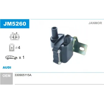 JANMOR JM5260 - Bobine d'allumage