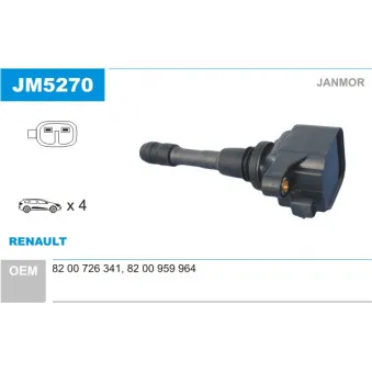 JANMOR JM5270 - Bobine d'allumage