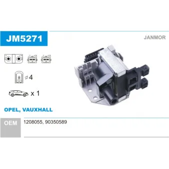 Bobine d'allumage JANMOR OEM 1208055