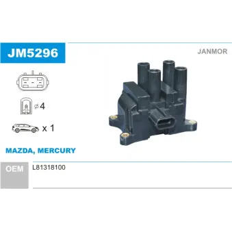 Bobine d'allumage JANMOR OEM L81318100