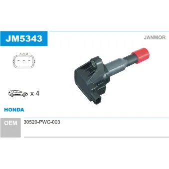 Bobine d'allumage JANMOR JM5343