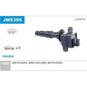 Bobine d'allumage JANMOR JM5395