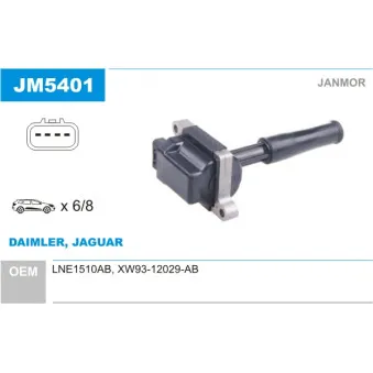 JANMOR JM5401 - Bobine d'allumage