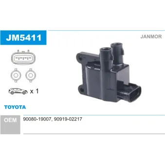 Bobine d'allumage JANMOR OEM 9008019007