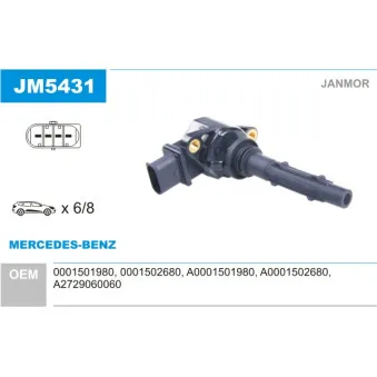 JANMOR JM5431 - Bobine d'allumage