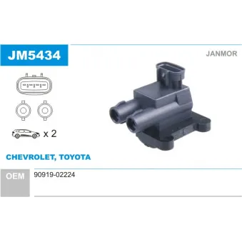 JANMOR JM5434 - Bobine d'allumage