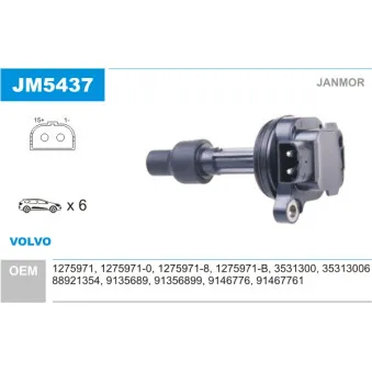 JANMOR JM5437 - Bobine d'allumage