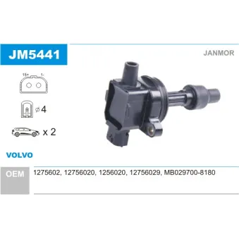 Bobine d'allumage JANMOR OEM 1275602