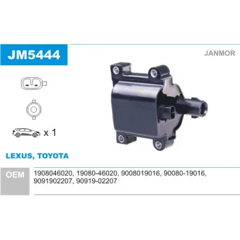 Bobine d'allumage JANMOR JM5444