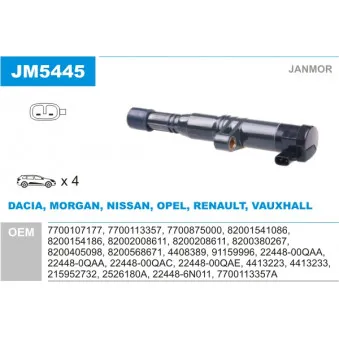 Bobine d'allumage JANMOR JM5445