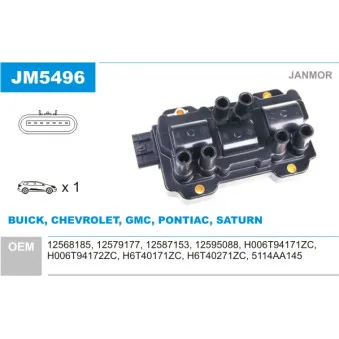 Bobine d'allumage JANMOR JM5496