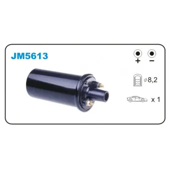 Bobine d'allumage JANMOR JM5613 pour FORD TRANSIT 1.7 1300 Feuerw - 65cv