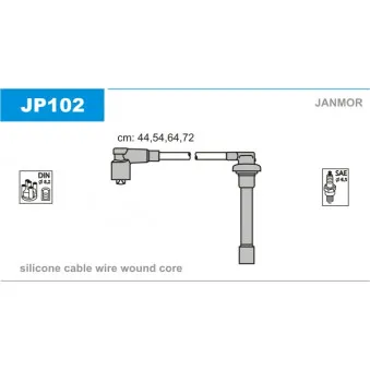 Kit de câbles d'allumage JANMOR OEM 32700P1JE01