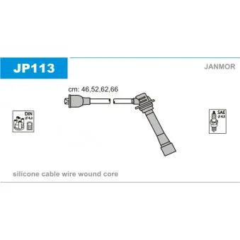 Kit de câbles d'allumage JANMOR JP113