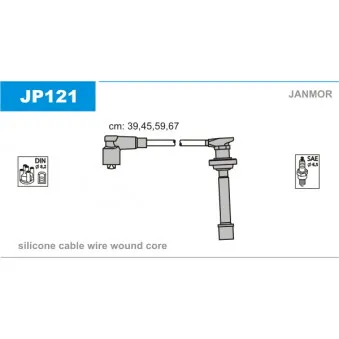 Kit de câbles d'allumage JANMOR OEM 4.9411