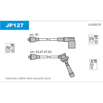 Kit de câbles d'allumage JANMOR OEM 132-08-810