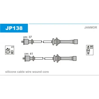 Kit de câbles d'allumage JANMOR JP138