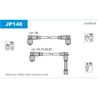 Kit de câbles d'allumage JANMOR JP148